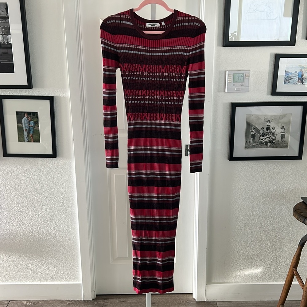 Opening Ceremony Rib Stripe Knit Dress, RTR - Picture 5 of 11